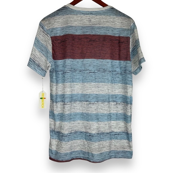 NWT Rio Beach Surf Lovers Strip Tee Shirt Size Medium Mens - Picture 2 of 5